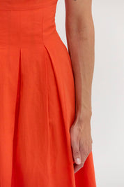 Red Valerie Fit And Flare Dress
