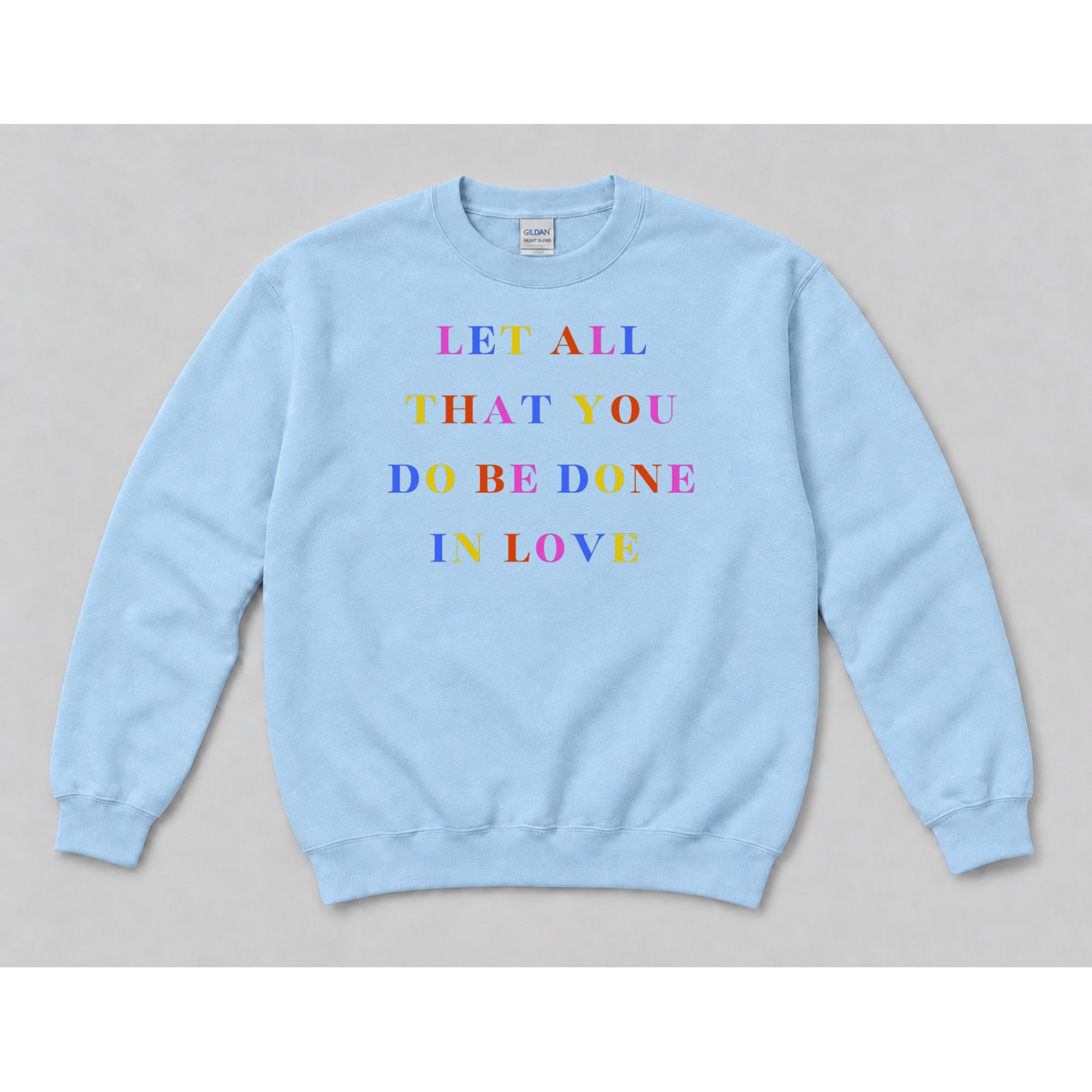 Crewneck Light Blue mockup