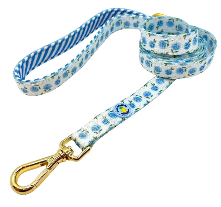 Blue Hydrangea Dog Leash