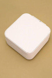 White Jewelry Organizer Travel Case