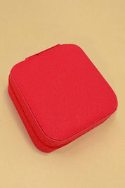 Red Jewelry Organizer Travel Case