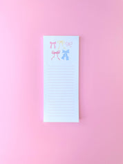 Pastel Bows List Notepad from Ninety Nine Boutique