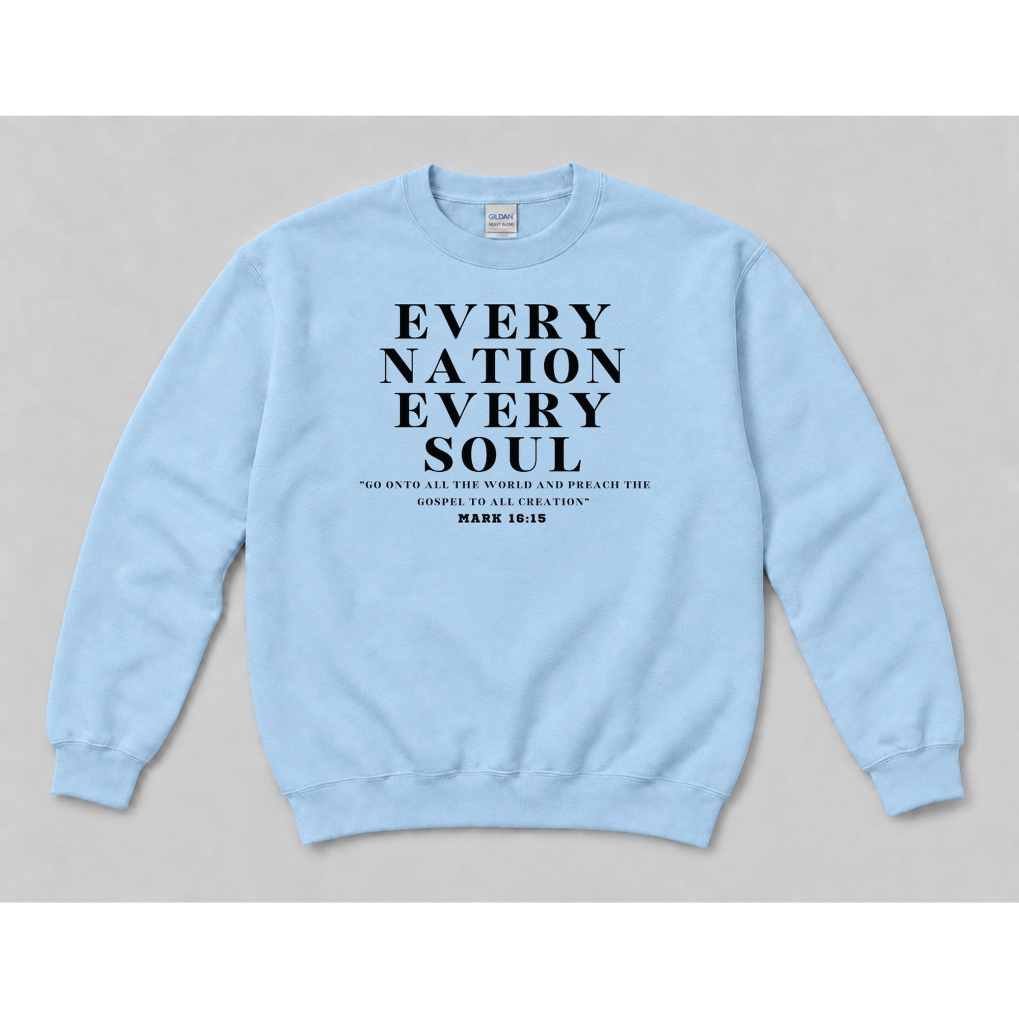 Crewneck Light Blue mockup