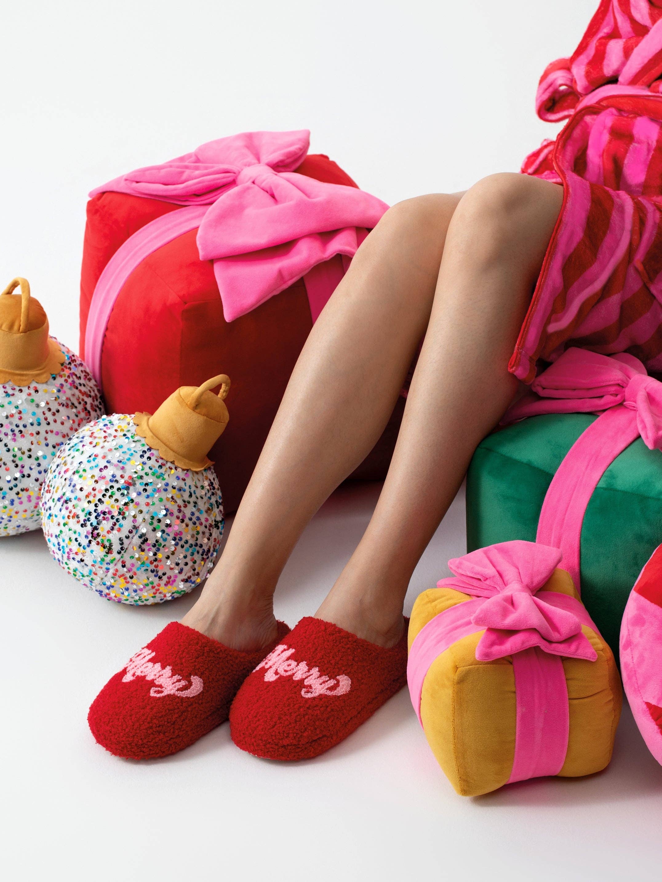 "MERRY MERRY" SLIPPERS