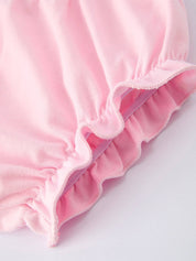 Girl Bow Stripe Smocked Baby Girls Bloomer Set