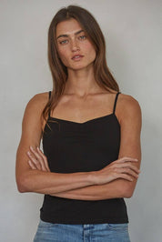 Black V-Neck Cami Top