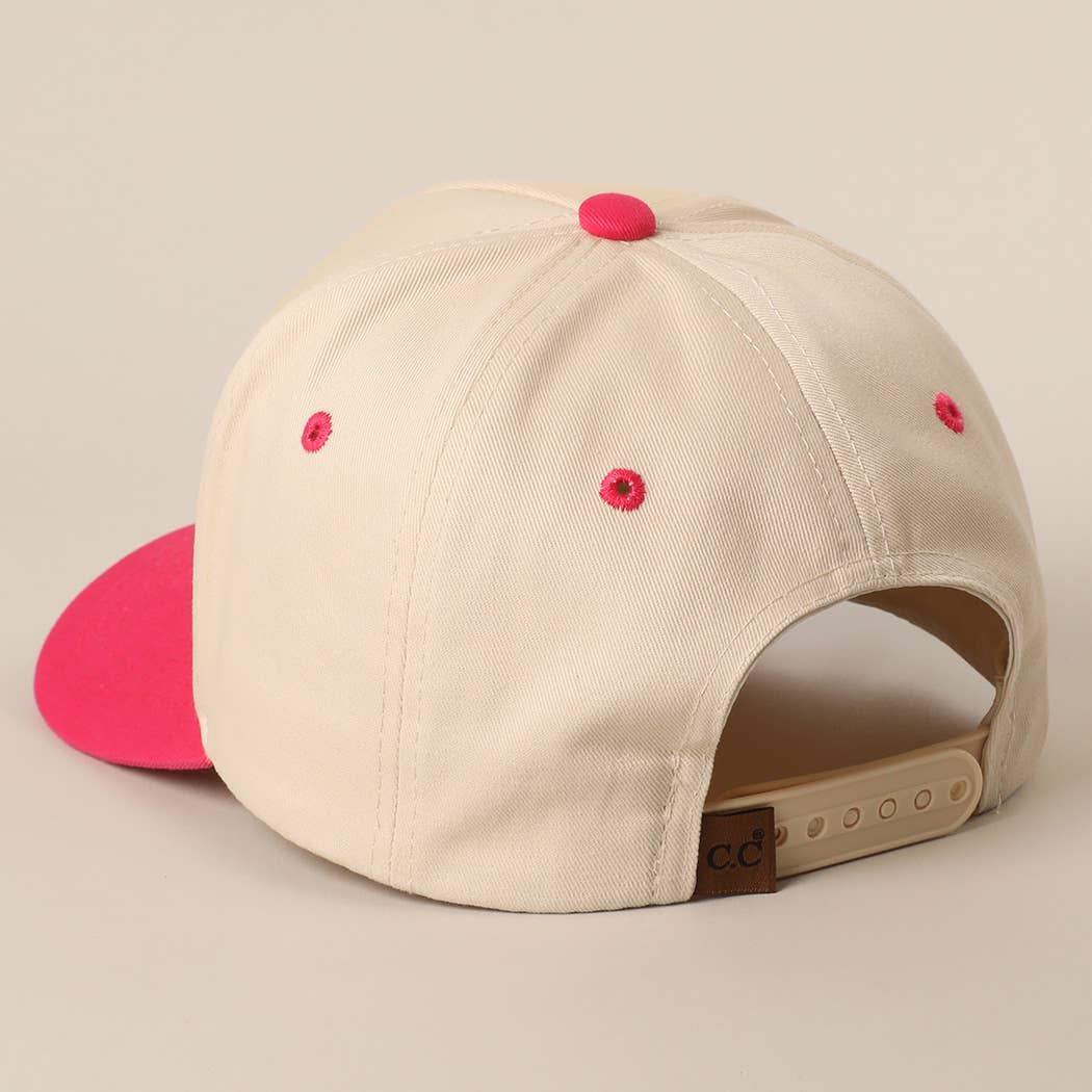 SMOKE SHOW Baseball Cap/ Hot Pink