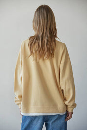 Yellow Layered Crew Pullover