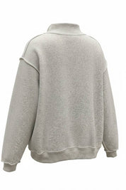AL Stripe Mock Neck Sweatshirt