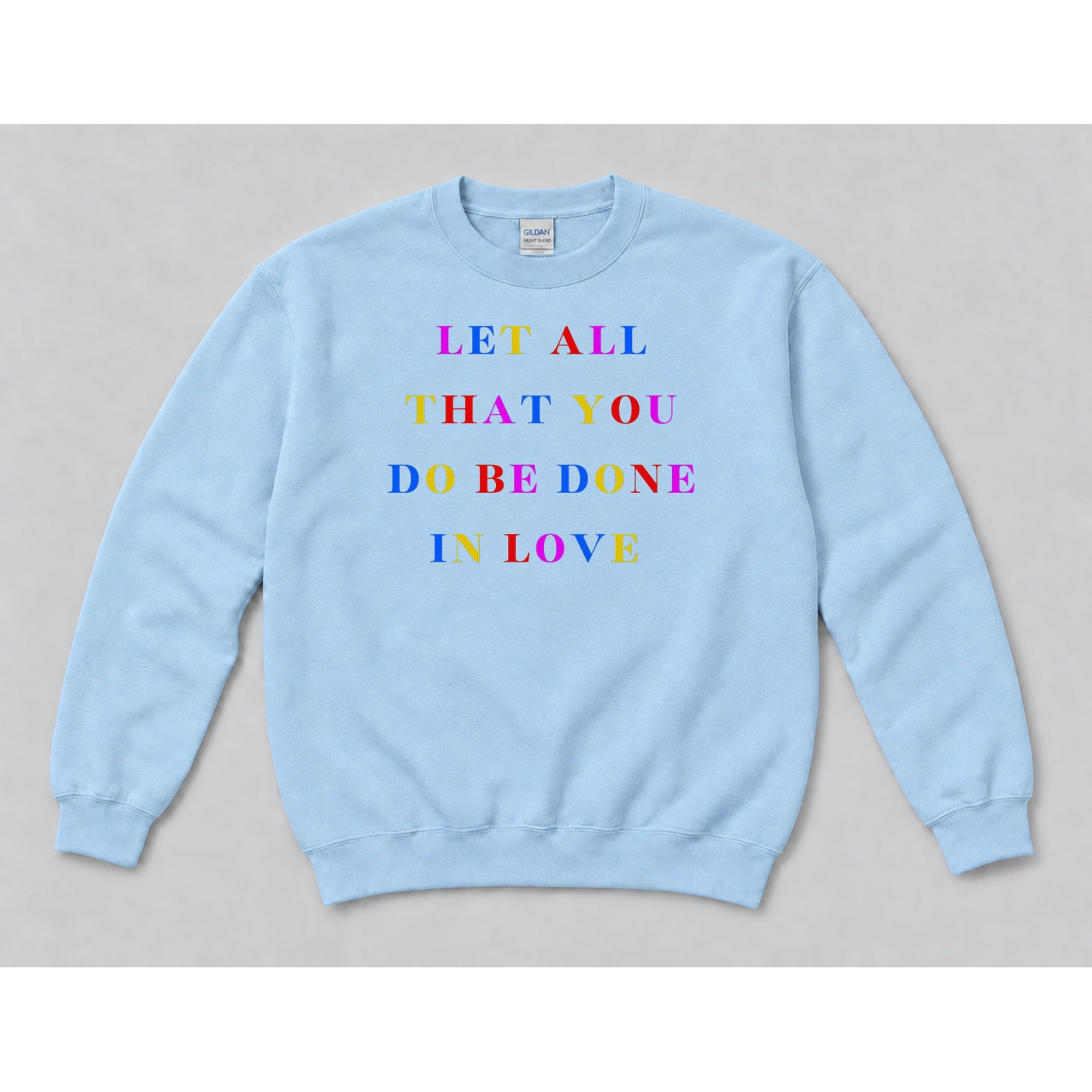 Crewneck Light Blue mockup