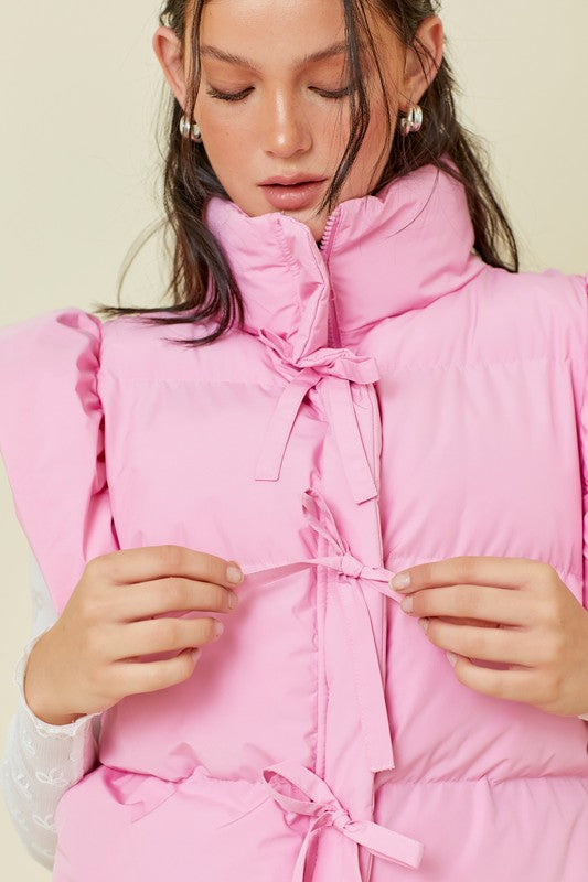 Pink Puffer Vest