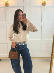 Beige Knit Sweater