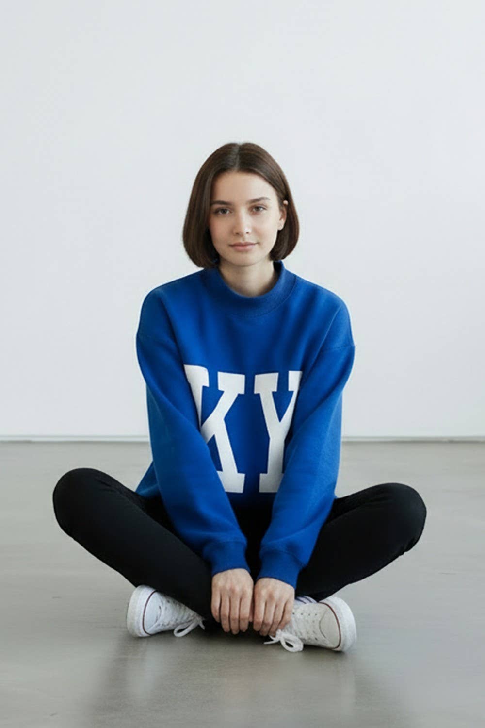 Blue Kentucky Reversible Mockneck from Ninety Nine Boutique