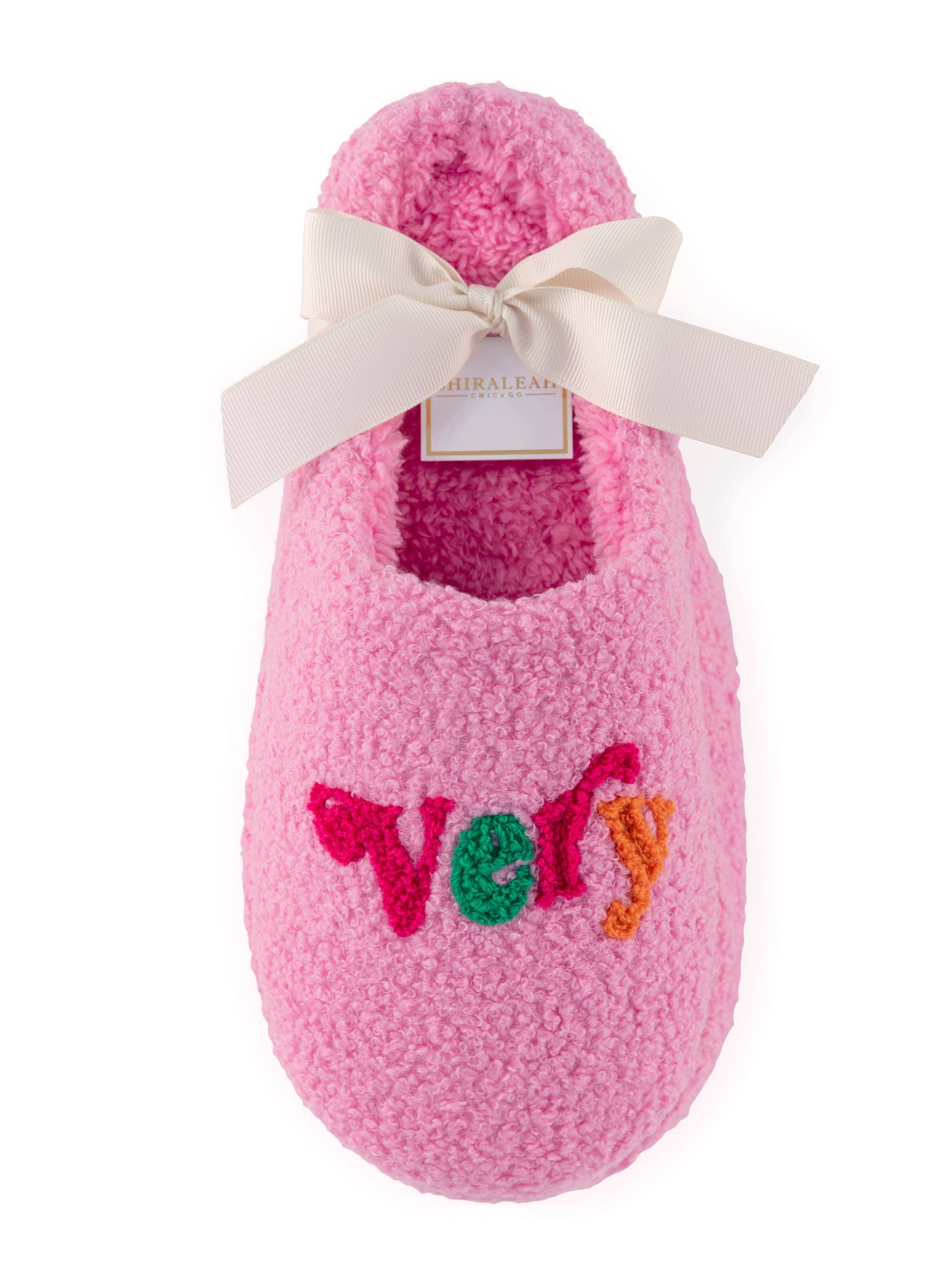 "VERY MERRY" SLIPPERS
