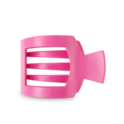 Flat Square Hair Clip | Large | Paradise Pink — squared shape and bendable teeth for a secure yet gentle hold