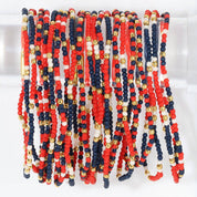 Stretch Seed Assorted Bead GAME DAY Bracelets