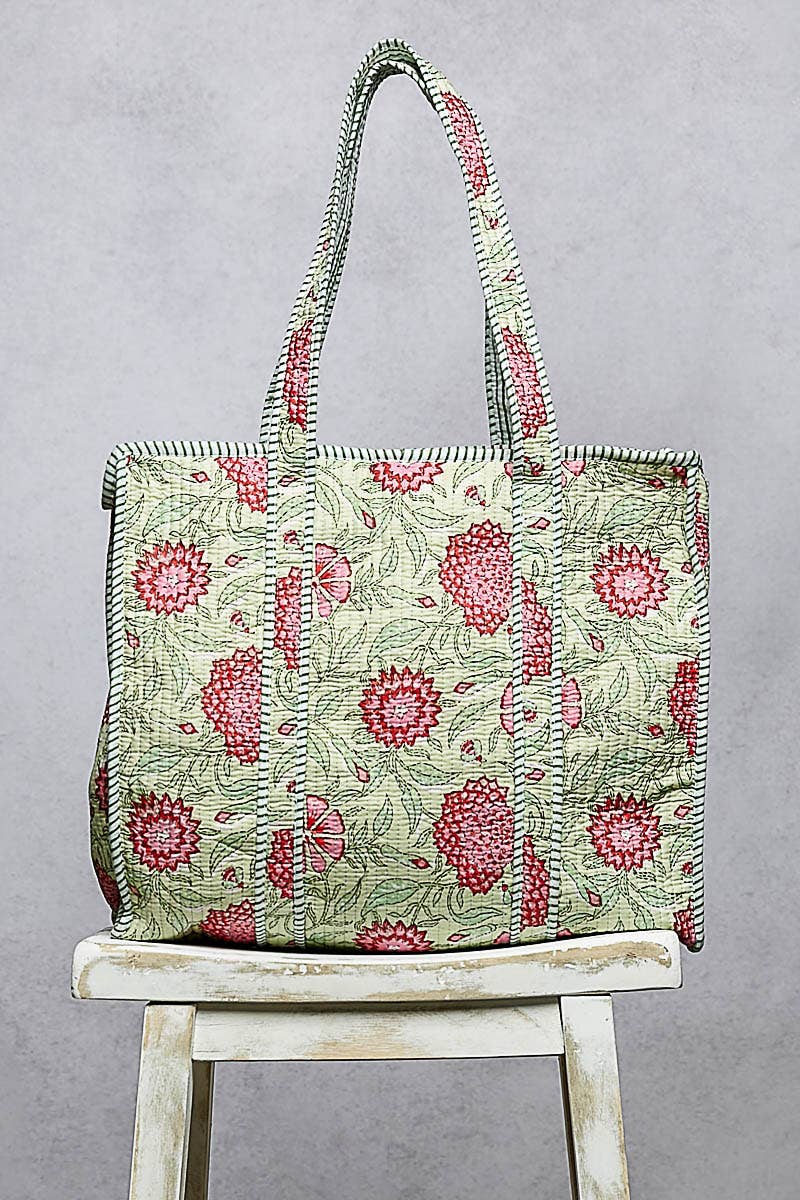 Mint Bohemian Detail Tote Bag