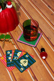 Playing Cards, Colorful Plaid
