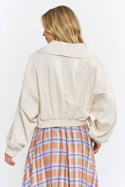 Tie-Front Wrap Jacket in a relaxed