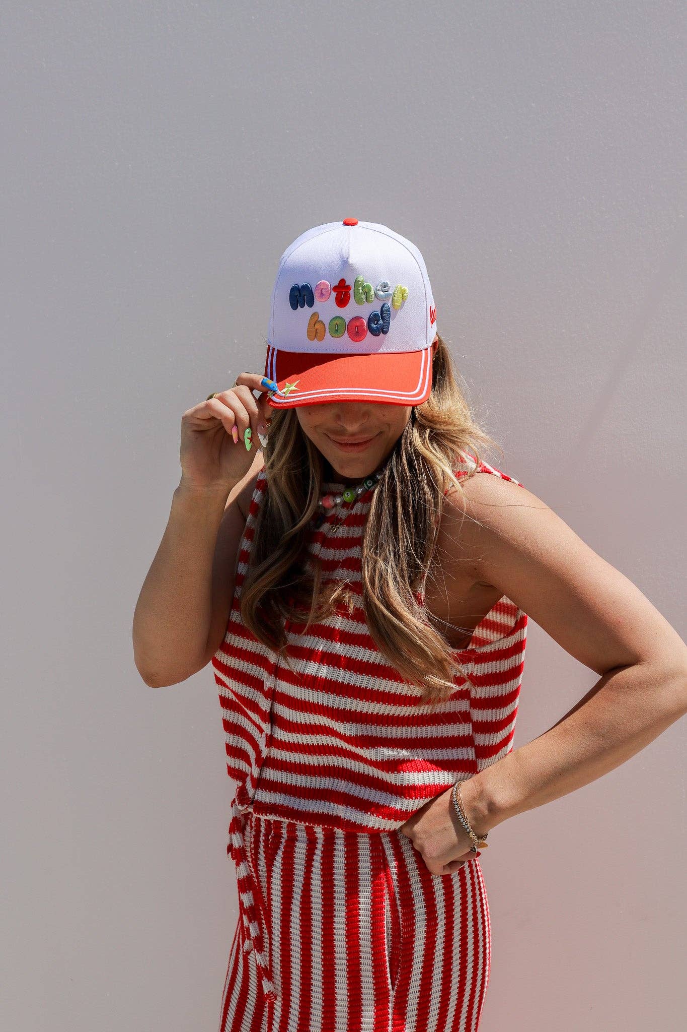 Red & Colorful Motherhood Trucker Hats