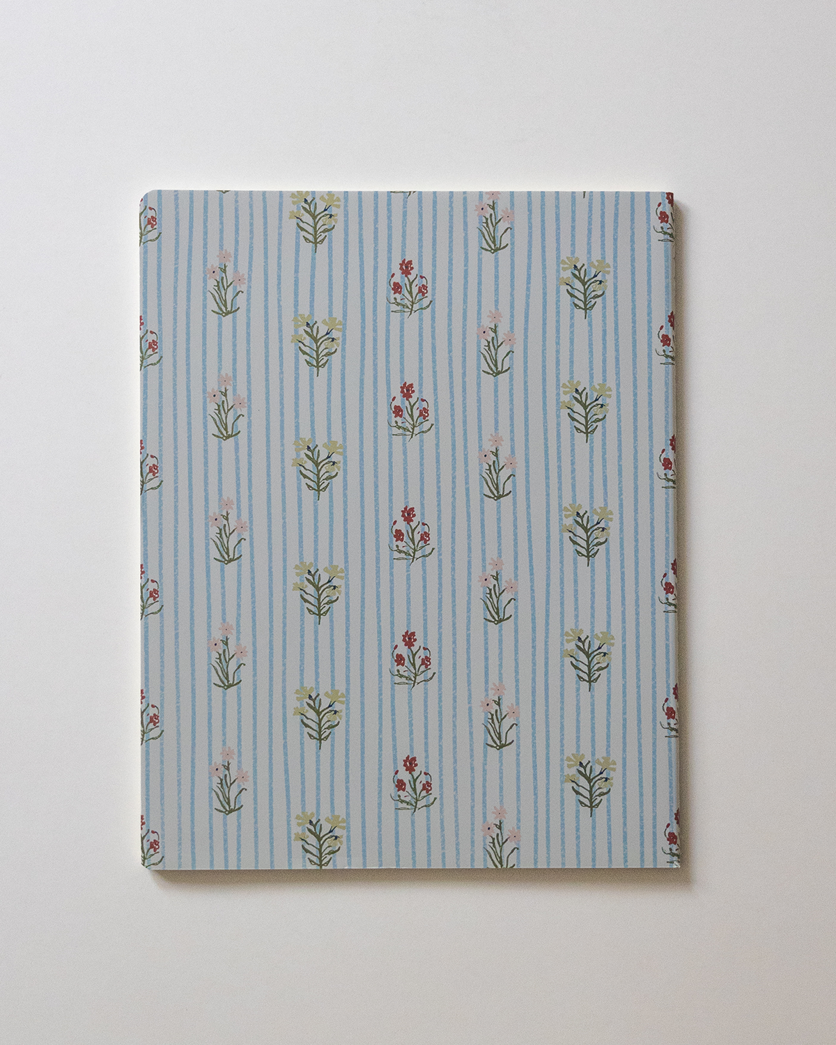 Floral Stripes Composition Notebook