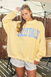 'DILLY DALLY' Mockneck Sweatshirt