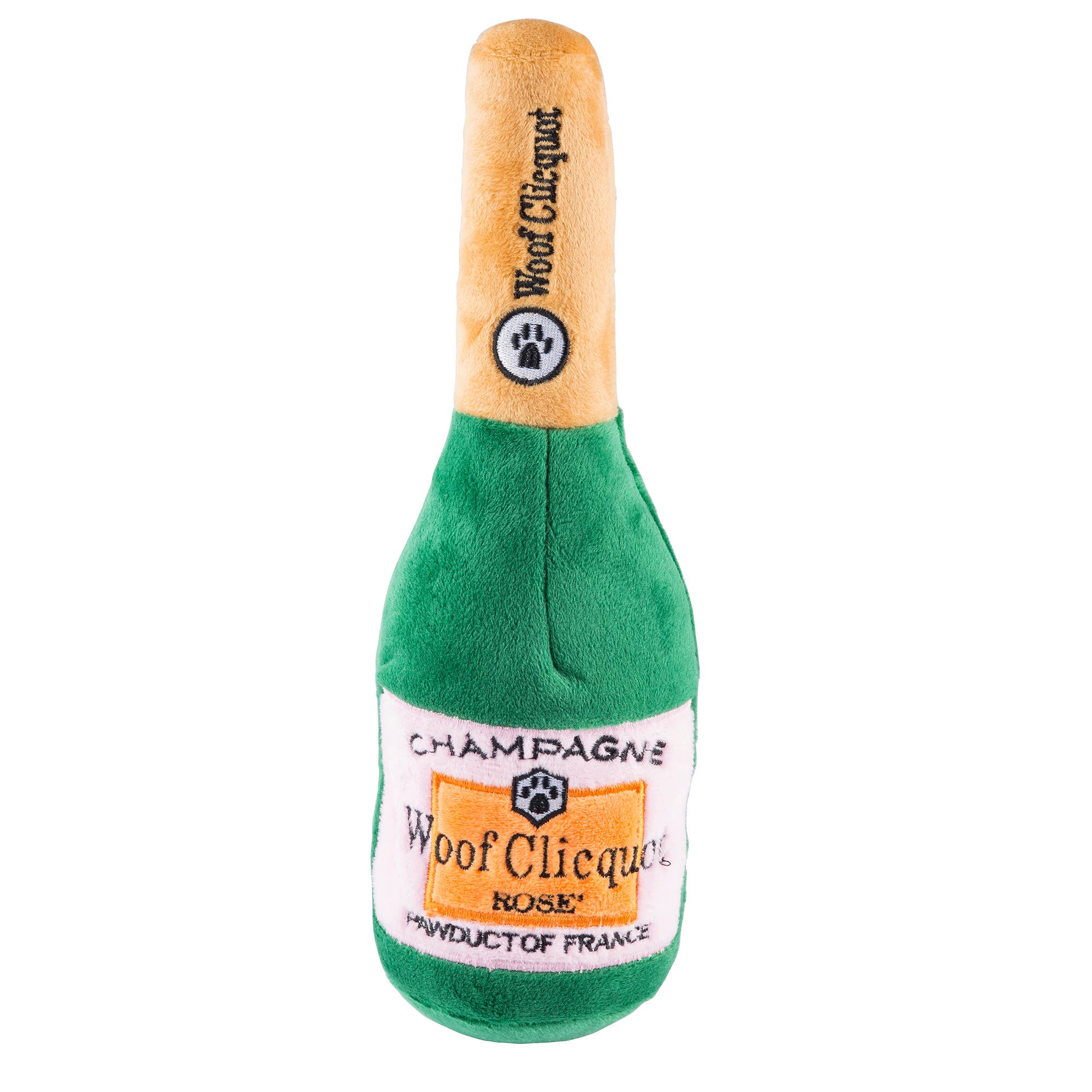 Woof Clicquot Bottle Squeaker Dog Toy