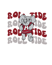 #157 - CUSTOM APPAREL — roll tide and grey & red