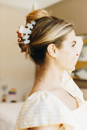 Coconut White Large Classic Hair Clip