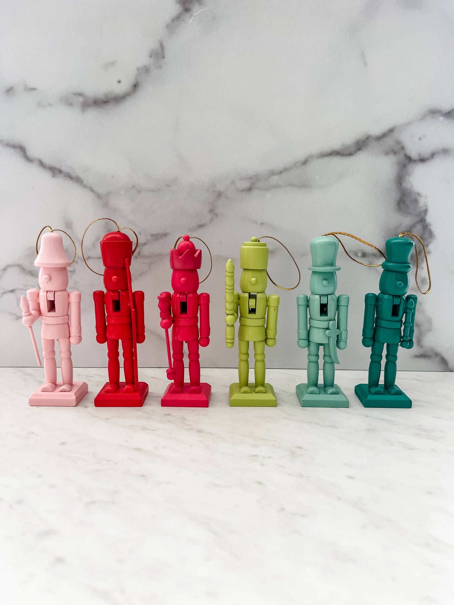 Colorful Nutcrackers - Set of 6