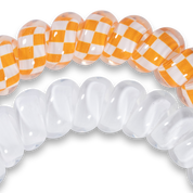 Spiral Hair Coils | Large | University of Tennessee showing doubles as a bracelet