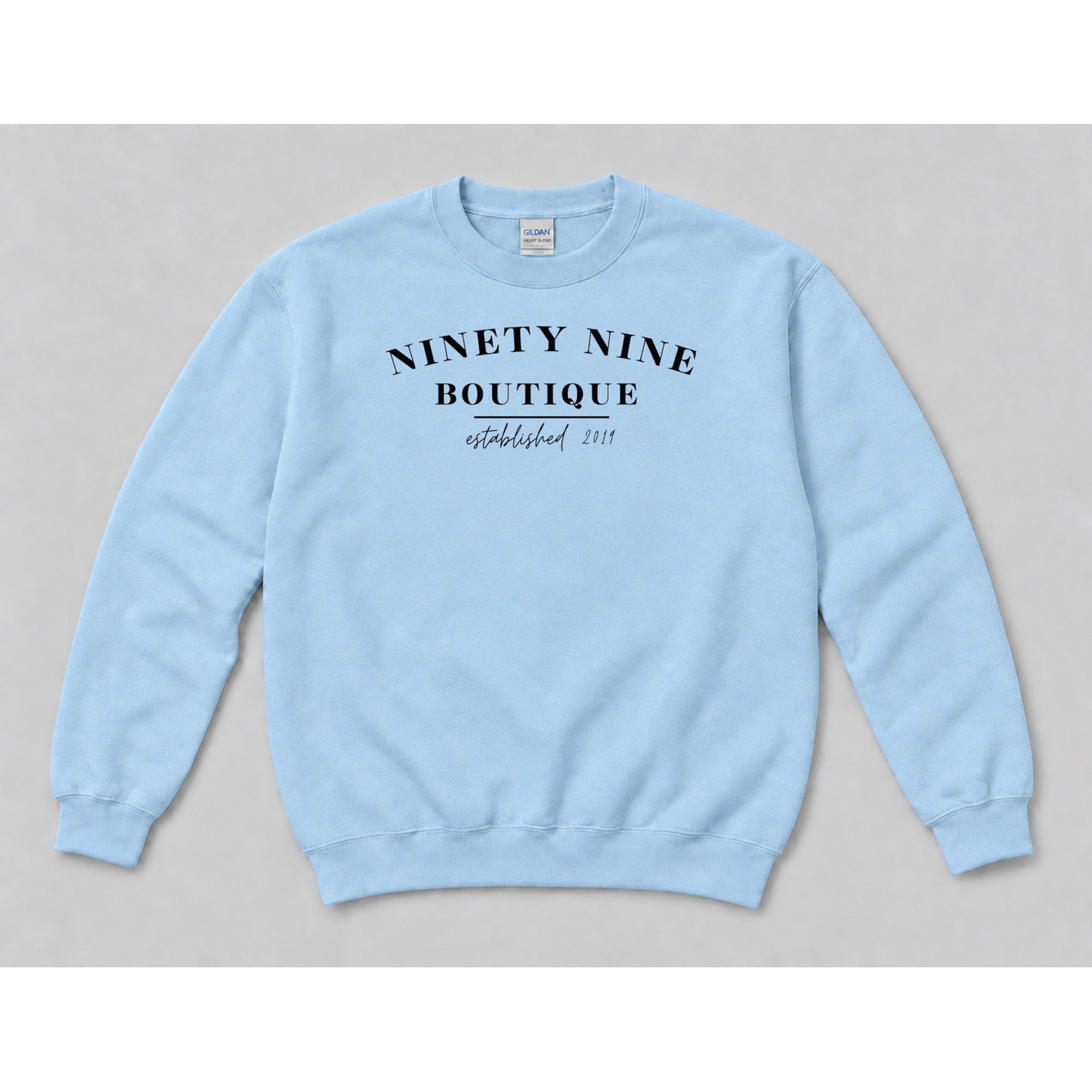Crewneck Light Blue mockup