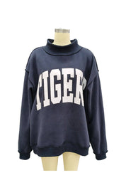 Navy Tigers & War Damn Reversible Mockneck