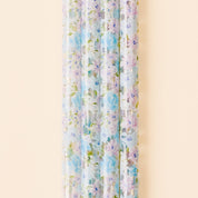 Blue Floral Tumbler Straw Set