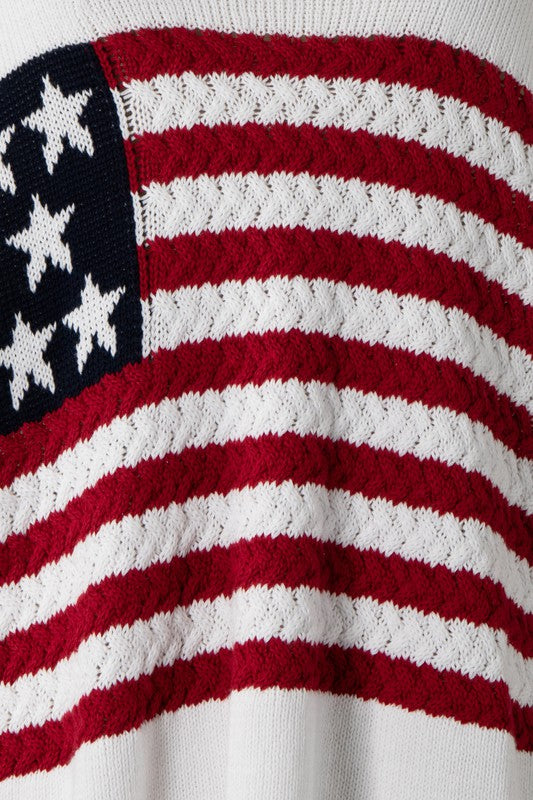 White American Flag