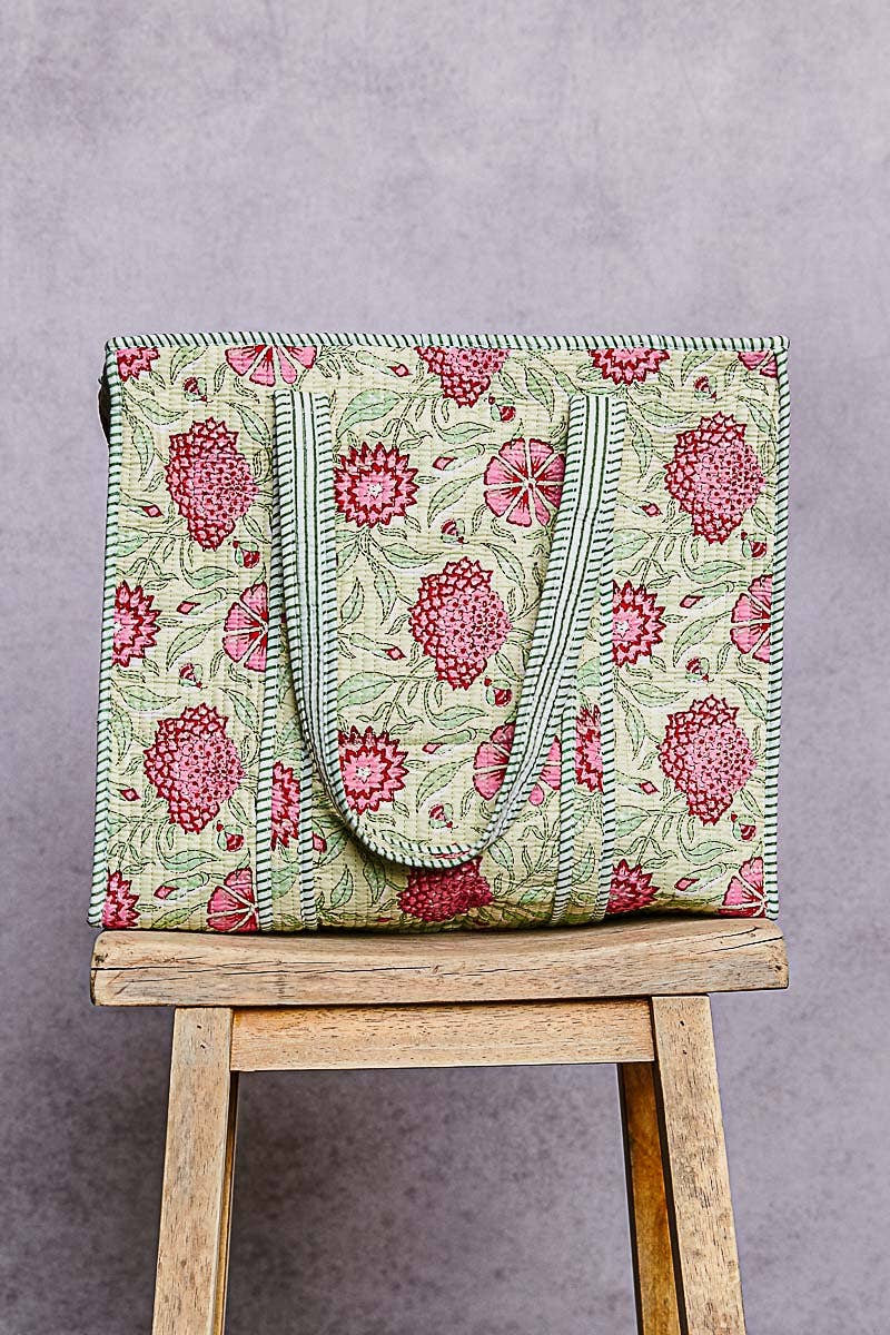 Mint Bohemian Detail Tote Bag