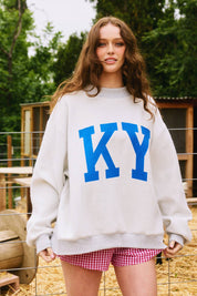 Gray Kentucky Reversible Mockneck
