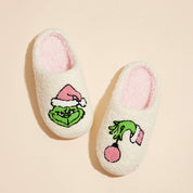 Toddler Christmas Grinch Home Slippers