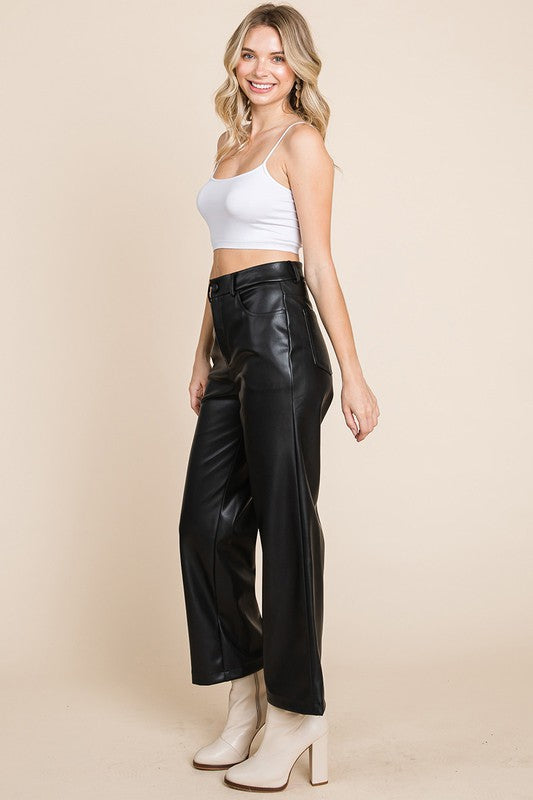 Black Pleather Pants