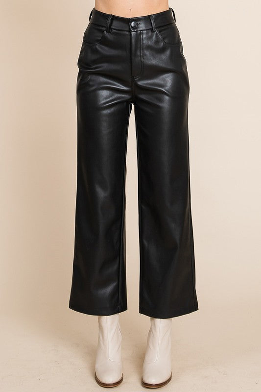 Black Pleather Pants