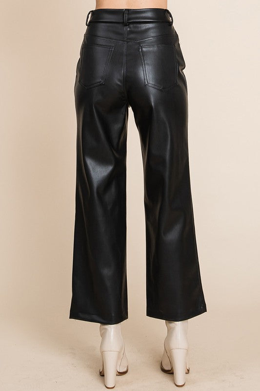 Black Pleather Pants