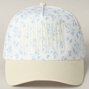 Blue Floral MOMMIN' Embroidered Trucker Hat
