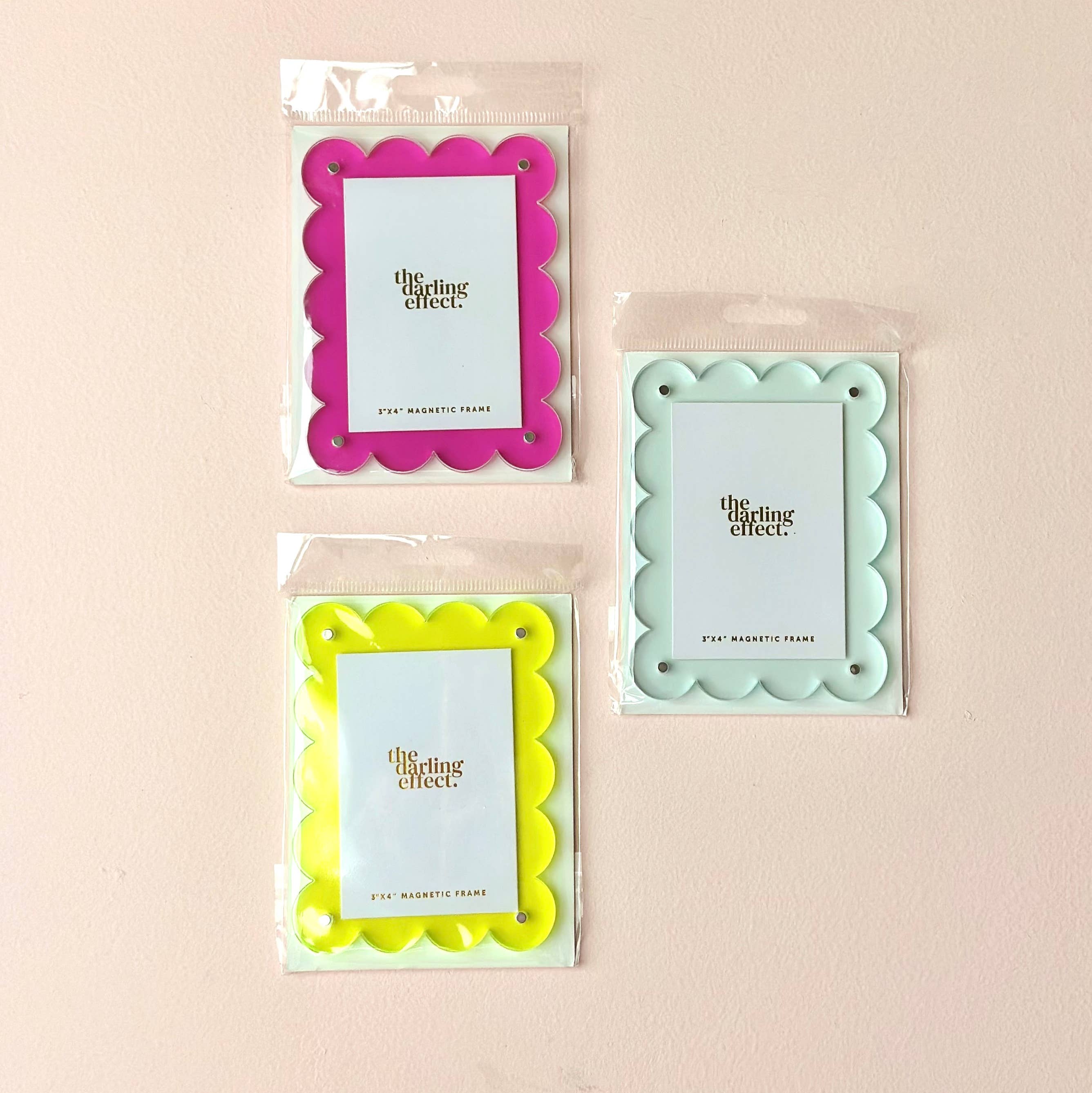 Mini Acrylic Picture Frame Magnet-Mint Green