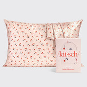 Cherry Print Satin Pillowcase Standard