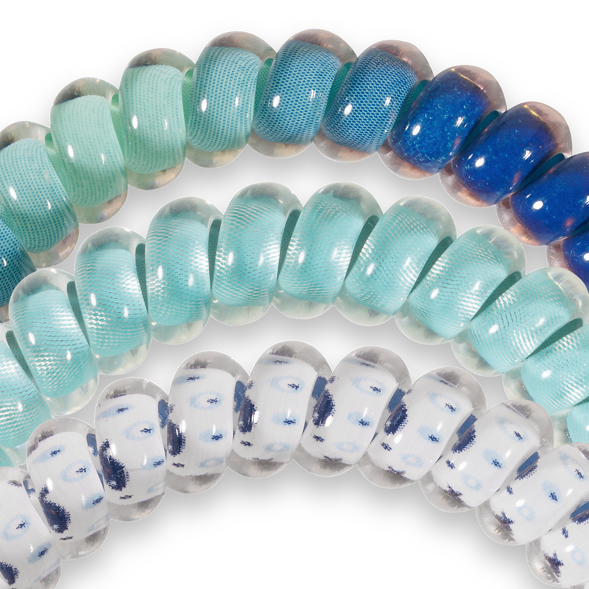 Spiral Hair Coils | Small | Reel showing doubles as a bracelet