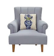 Chinoiserie Flowers Hook Pillow - Sally Eckman Roberts