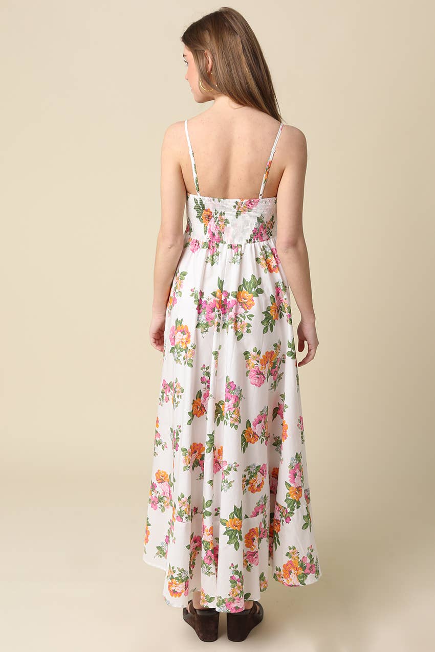 White Floral Maxi Dress