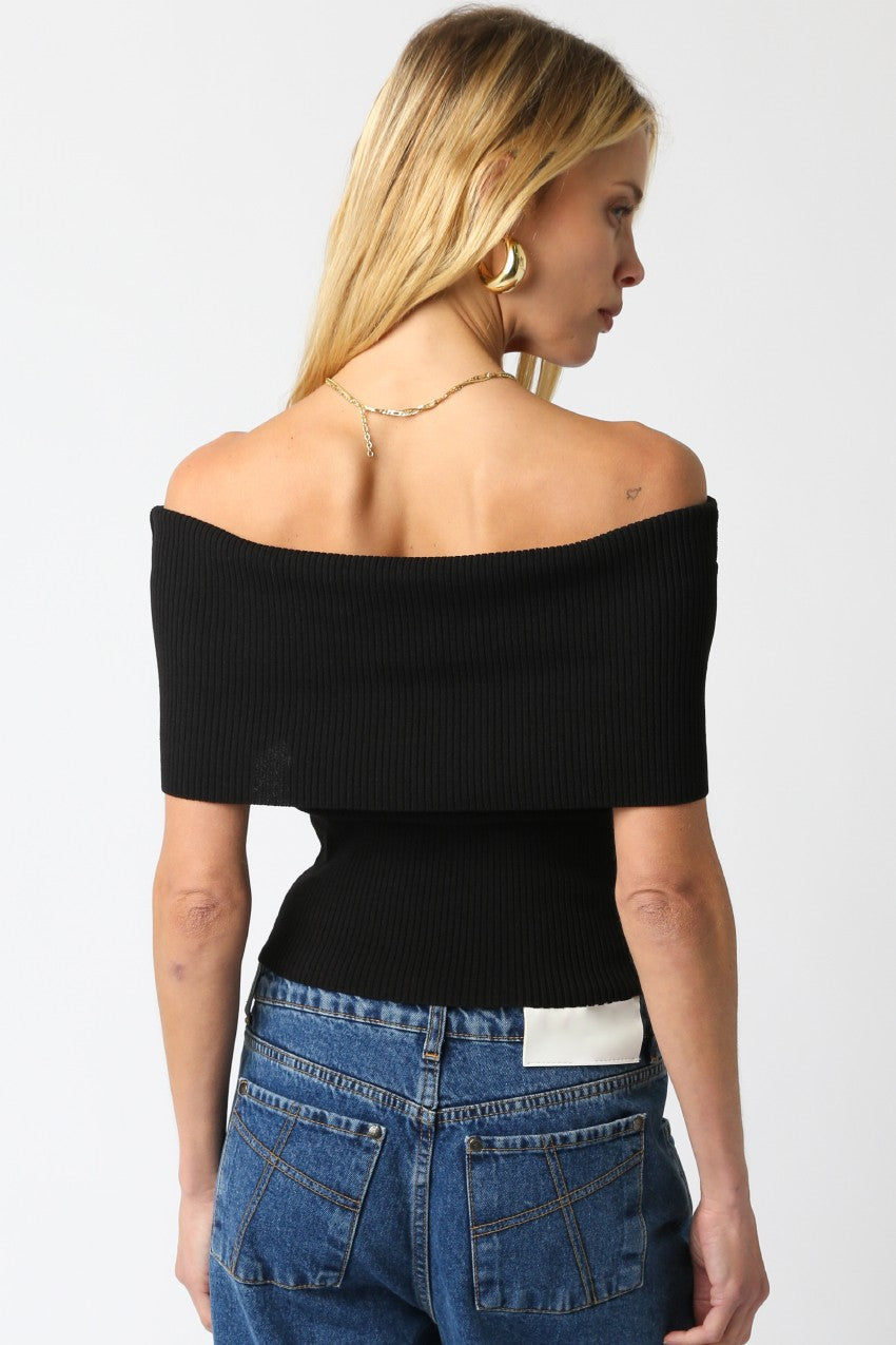 Black Veena Top