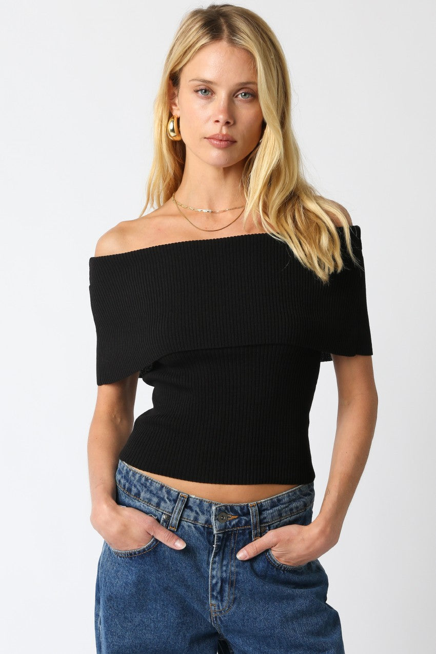 Black Veena Top