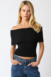 Black Veena Top
